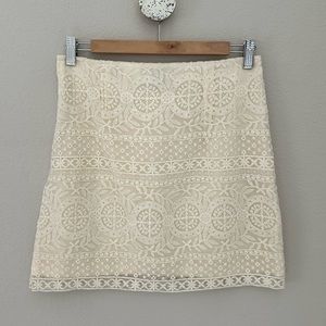 H&M Cream Lace Skirt size XS